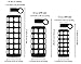 purifyou 40oz / 32oz / 22oz / 12oz Borosilicate Glass Water Bottle with Time & Volume Markers, Silicone Sleeve, Stainless Steel Lid | Reusable Glass Bottle for Water & Juice (12oz JetBlack)