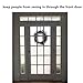 Fancy-fix Privacy Window Film Non-adhesive Window Frosted Anti UV stained Glass Cling for Bathroom 11 Inches By 59 Inches