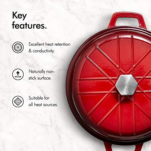 2 VonShef+Shallow+Casserole+Non+Stick+Signature