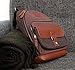 Sling Backpack Messenger Bag Crossbody Sling Bags Real Brown Leather Canvas