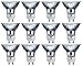 eTopLighting (12) Bulbs, GU10 Halogen Bulb 120V 50W GU10 Halogen Light Bulb, 120 Volt 50 Watt GU10 Halogen Bulb Lamp