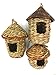 Lantern Hill Small Bird Roosting Pocket/Birdhouse, Handwoven Grasses, Set of Three