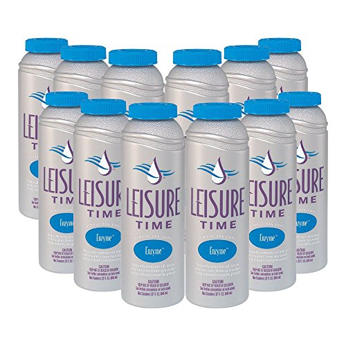 Leisure Time SGQ-12 Enzyme for Spas and Hot Tubs (12 Pack), 1 quart