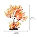 Saim Artificial Orange Yellow Tree Plastic Plant Decor for Aquarium Fish Tank Bonsai Ornament 8.6″ Heightthumb 3