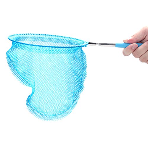 USATDD 5 Pack Kids Telescopic Butterfly Fishing Nets Great for Catching Insects Bugs Fish Caterpillar Ladybird Nets Outdoor Tools Colorful Extendable 34" Inch