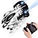 RC Car Flyglobal Remote Control Car 360°Rotating Wall Climbing Gravity Defying Mini Toy Car with Head and Rear LED Lights, Rechargeable High Speed Mini Toy Car for Boys Kids Adults Gifts