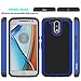 Moto G4 Case, Moto G4 Plus Case - OEAGO [Shockproof] [Impact Protection] Hybrid Dual Layer Defender Protective Case Cover for Motorola Moto G4 / G4 Plus (Moto G Plus, 4th Gen) - Blue