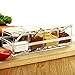 SHSYCER Clear Seasoning Box Acrylic Seasoning Storage Clear Spice Organizer Salt and Sugar Container Condiment Holder Container Spices, with 4PCS Plastic Spoons