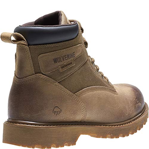 wolverine men's floorhand 6 inch waterproof soft toe work shoe
