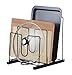 ProAid Desktop Organizer, Steel Wire Office File Holder Rack, Black