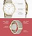 Women's Watches by Ferenzi - Minimalist Gold and Grey PU Leather Watch - Make Every Second Count - FZ17202