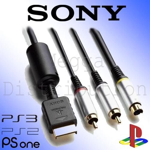 Playstation Official Sony Playstation S-Video Lead Scph-10480 For Ps One Ps2 Ps3 Higher Clarity