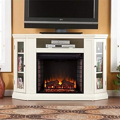 Bowery Hill 48 Convertible Electric Fireplace Tv Stand In Ivory