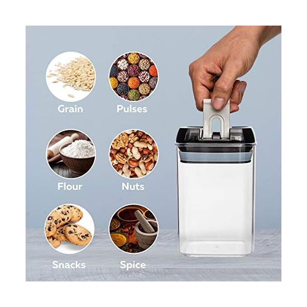 Airtight-Food-Storage-Container-Set--5pcs-Storage-Jars-with-Airtight-Lids-Perfect-Kitchen-Storage-Organisation-Solution-for-Pantry-Kitchen-Cupboards-Easy-to-Open-and-Stackable--by-Nuovva nuovva Airtight Food Storage Container Set – 5pcs Storage Jars with Airtight Lids, Perfect Kitchen Storage…
