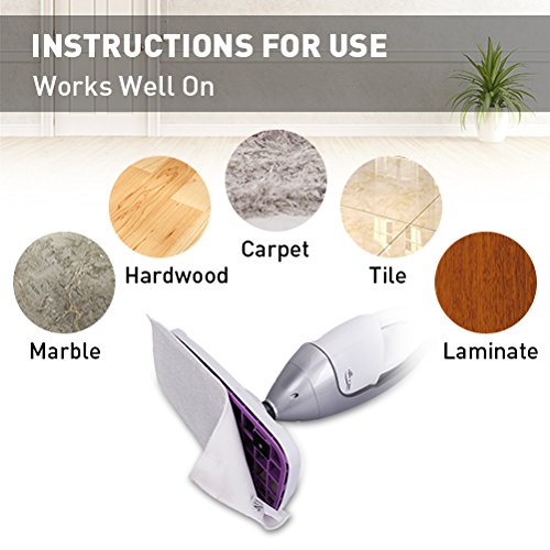 Mop Cleaning Pads - Microfiber Cleaning Pads, Set of 2 Mop Pads Washable Microfiber Mop Pads with 3 Layer, Replacement for Light 'n' Easy S3601, Steam Pocket Mop Pads for Most Hard Flooring Surface - Thumbnail 4