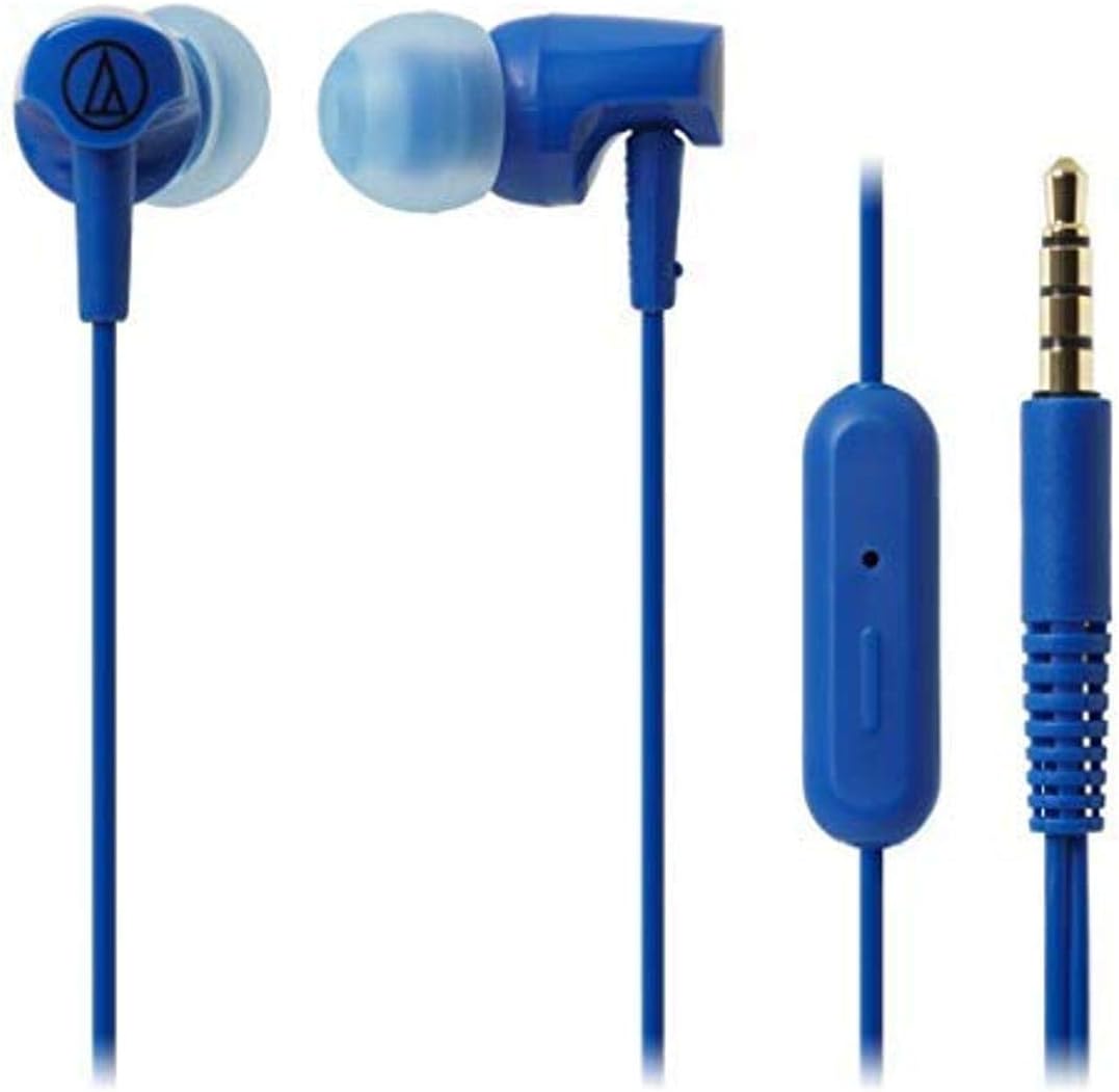 Amazon Com Audio Technica Ath Clr100isbl Sonicfuel In Ear Headphones With In Line Microphone Control Blue Home Audio Theater