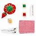 The Queen's Treasures 7 Piece 18 inch Doll Sized Sewing Accessories Set, 3 Thread Spools, Scissors, Measuring Tape, Pin Cushion and Fabric Swatch, Sewing Machine Accessories Fits American Girl