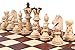Diplomat European International Chess Set, 32 Wooden Chess Pieces, 20 Inch Chess Board That Folds for Chess Piece Storage