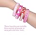 Moon Boat 52PCS Valentine’s Day Heart Rubber Wristband Bracelets - Party Favors Gifts Supplies