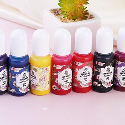 5 Pieces 30ML Crystal Epoxy Resin UV Glue 13 Liquid Pigment Nail Art Tools 12 Constellations, Pentagram, Angel wings, Naval anchor, Musical note, Cross For DIY Nail Art Accessories - Thumbnail 5