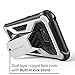 i-Blason Transformer Series Case for Galaxy S8+ Plus, [Kickstand] [Heavy Duty] [Dual Layer] Holster Cover with [Locking Belt Clip] for Samsung Galaxy S8+ Plus 2017 Release (White)