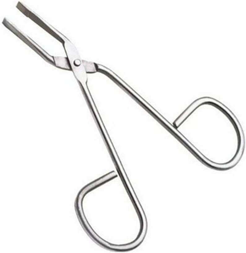 ericotry Stainless Steel Professional Tweezer, Silver, Eyebrow Nose Hair Clip Tweezer Remover - Image 3