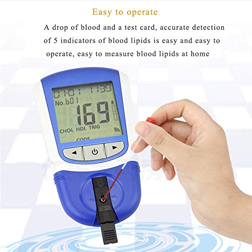 DZWJ Blood Cholesterol Test Kit Digital Meter Cholesterol and Triglycerides Monitor Meter for Glucose Cholestrol Triglycerides