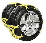Anti Snow Chains of Car ,SUV Chain Tire Emergency Thickening Anti--Skid Chain -Set of 6