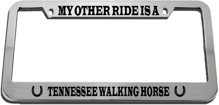 Speedy Pros 'My Other Car Is A Dog Sled' License Plate Frame - Weatherproof Metal Design