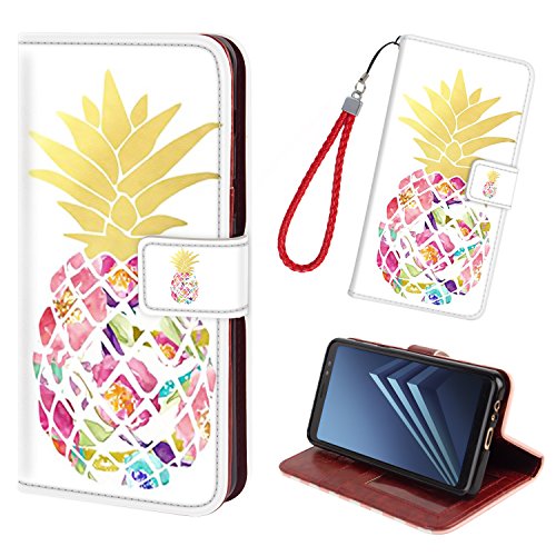 Galaxy a8/a5 2018 case,premium pu leather wallet flip p…