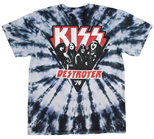 KISS Destroyer '76 Retro Looking Band All Over Tee T-Shirt (XL (46/48))