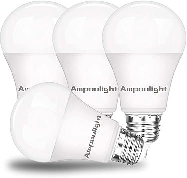 A21 E26 Led Light Bulbs 150 200w Incandescent Bulb Equivalent 20w 2200lm High Lumen Natural Daylight 5000k Non Dimmable Led Lamp Home Decor Lights By Ampoulight 4 Packs Amazon Com