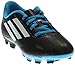 adidas Performance Conquisto Firm-Ground J Soccer Cleat ,Black/White/Solar Blue,4 M US Big Kid
