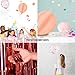 Confetti Balloons Rose-Gold Metalic for Party - Decoration Set (36) with 12-inch Latex Balloons, Confetti Balloons, 18-inch Heart Foil Balloons, Foil Curtains, Ribbons. Party Supplies 2020 Decorations