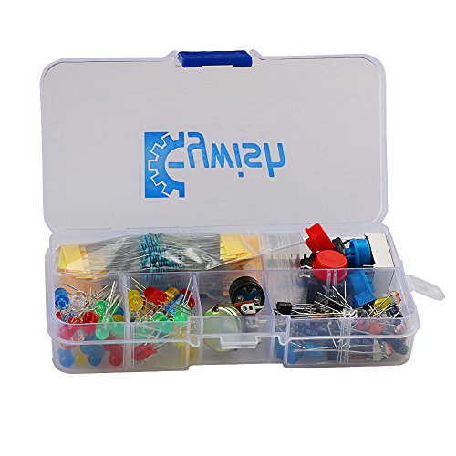Keywish CP-L1 Electronic Component Starter Kit With Resistor,Transistor,RGB,Capacitor,LED,Buzzer,Switch,Potentiometer For Arduino UNO Nano,MEGA2560,Raspberry Pi,STEM,Micro:bit - Thumbnail 3