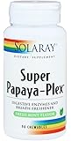 Super Papaya-Plex Solaray 90 Chewable