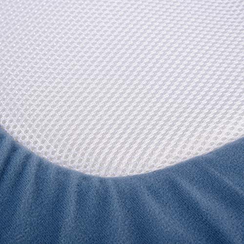 Portable Baby Crib Nursery Travel Folding Baby Bed Bag Infant Toddler Cradle Multifunction Storage Bag for 0-12 MonthBaby Care (Blue) - Thumbnail 6