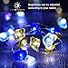 BrizLabs Ocean Theme String Lights with Remote, 40 LED 9.84ft Sea Glass Beach Decorative Lights, Battery Led String Lights Waterproof with Timer for Party Water Room Birthday Wedding Ornaments