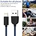 TNSO MFi Certified iPhone Charger Lightning Cable 5 Pack [3/3/6/6/10FT] Extra Long Nylon Braided USB Charging & Syncing Cord Compatible iPhone Xs/Max/XR/X/8/8Plus/7/7Plus/6S/6S Plus/SE/iPad/Nan More