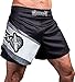 Hayabusa Kickboxing Shorts, Black/Grey, 32