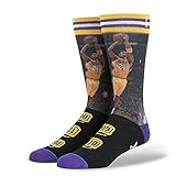 Kobe Bryant Los Angeles Lakers Stance Mamba Socks (Black)