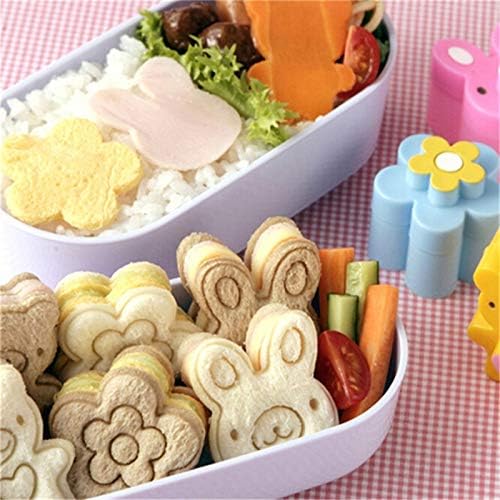 BOZLIZ - Cookie Tools - 3 Pcs Cute Sandwich Cutters Mini Cookie Cutter Shapes Set Bread Biscuit Embossed Device Bento - Sugar Decorating Tools Kids Organizer Bento Lunch Toast Cutter Sandwich Mol