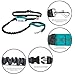 Tuff Mutt Hands-Free Waist Leash for Dog Walking, Running and Hiking, Adjustable Belt with Double Handle, Reflective Bungee Design for Large & Medium Dogs