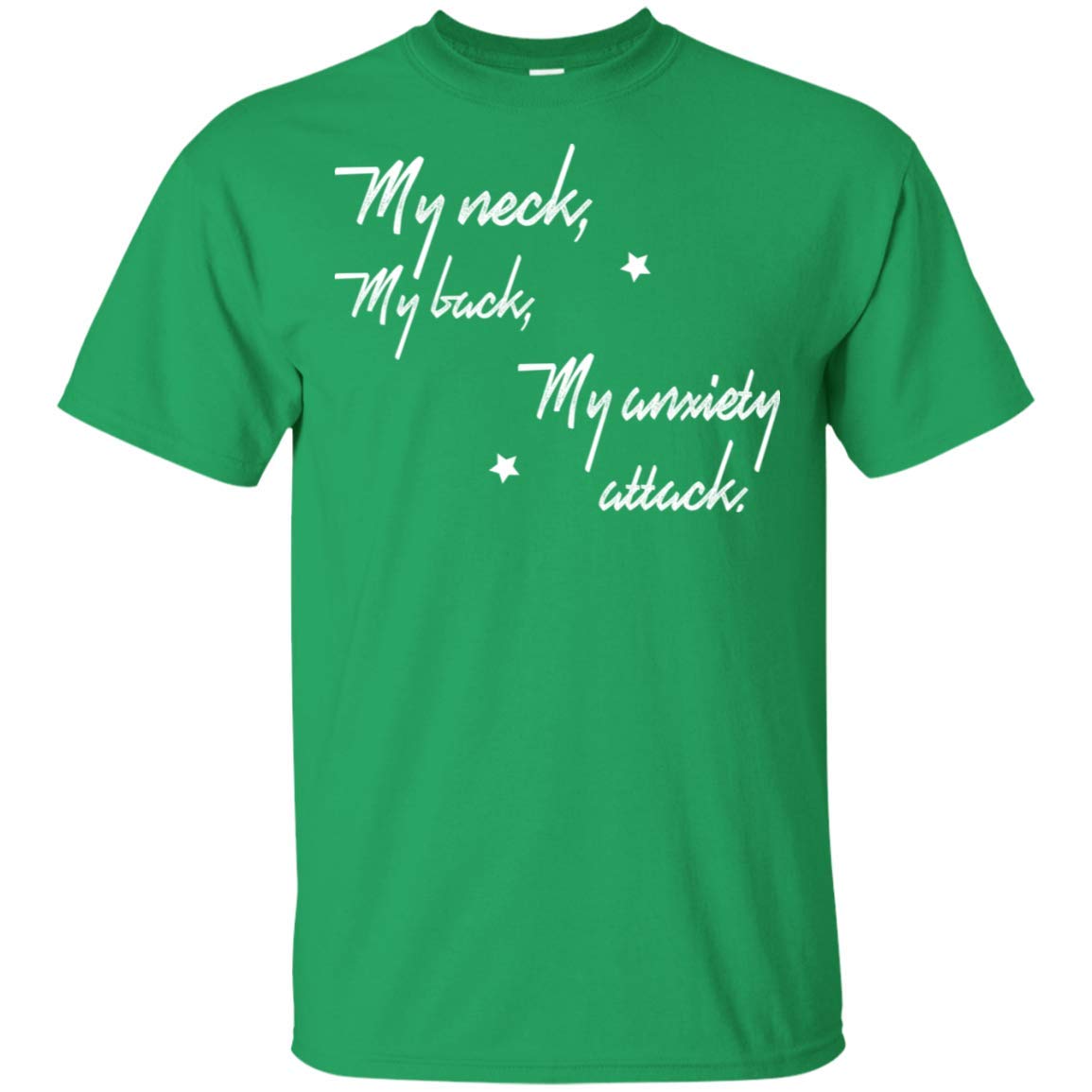 Urvog My Neck My Back My Anxiety Attack T Shirt Fun Wine Saying Quote Statet T