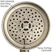 Sakaika 3 Setting 2.5 GPM Brushed Nickel Hand Held Shower Head Replacement Part with Massage & Mist Spray from the Luxury Multifunction Handheld Showerhead Collection - Handshower Only Without Hose