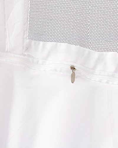 iiniim Professional Beekeeping Jacket Bee Protecting Suit with Fencing Veil Goatskin Leather Gloves (Protecting Suit)
