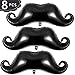 Gejoy 8 Pieces Moustache Black Balloons Large Beard Balloons Moustache Foil Balloons for Wedding Birthday Baby Shower Graduation Party Decoration Supplies 40 Inches