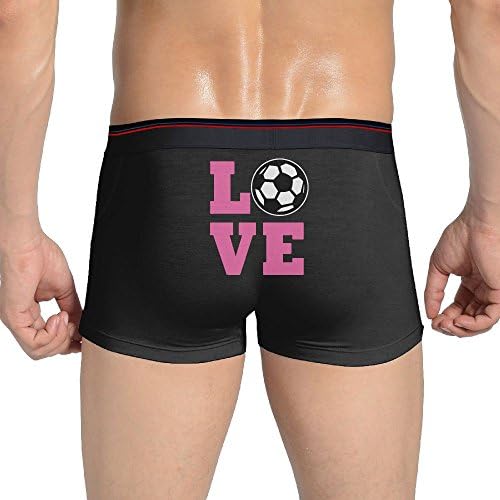 VXUeiq Mens Classics I Love Soccer Boxer Brief Stretchable Underwear Comfort Flex Waistband 3X