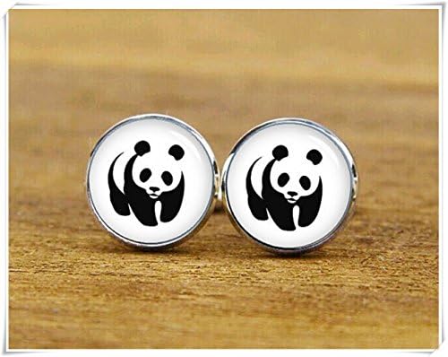 personalized cufflinks panda cufflinks panda cuff links