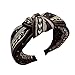 Londony ♥ Floral Print Yoga Sports Headbands for Women - Soft Elastic Stretch Girls Athletic Headbands Black